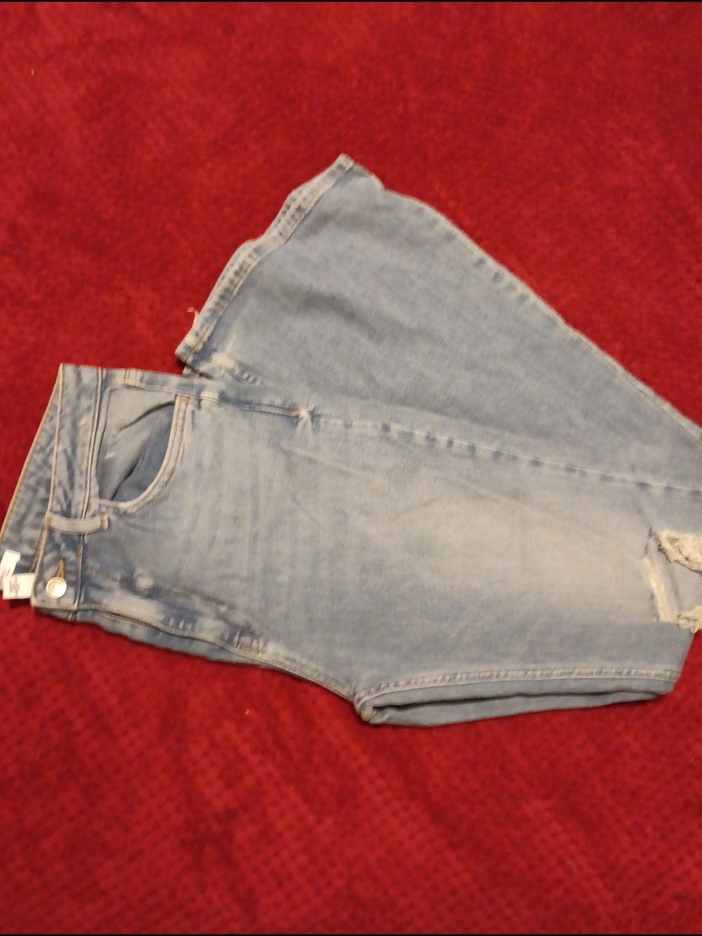 Light Blue Women's High-Rise Straight Jeans